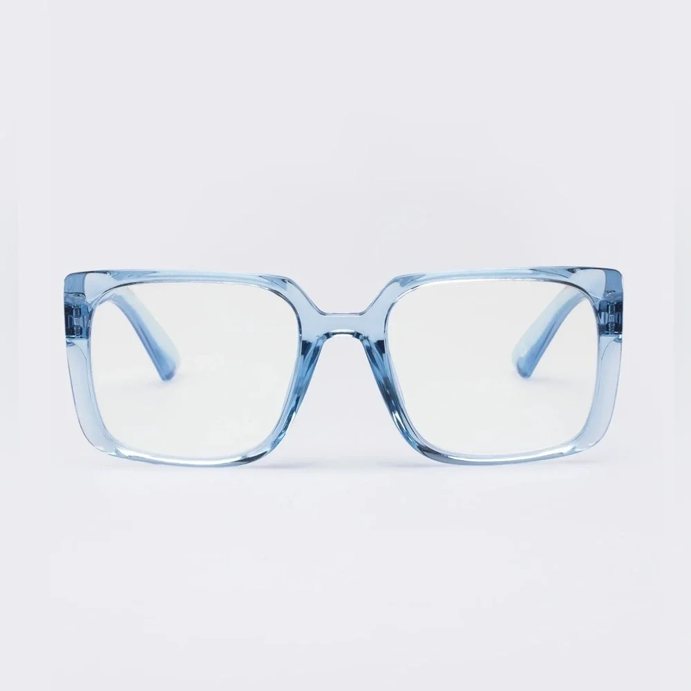 ‼️RARE‼️🎸THE BOOK CLUB🎸🔥NWT🔥Fairy Droppings Square Reading Glasses in Sky—1.50x